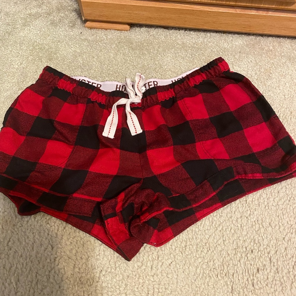 Hollister plaid sleep shorts